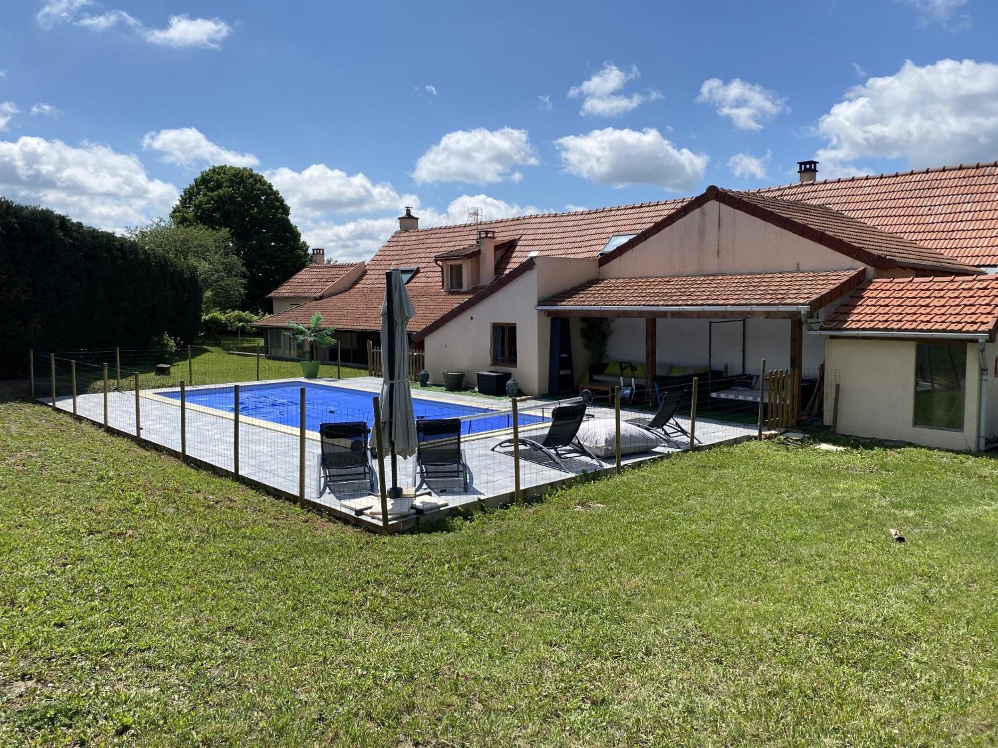 Maison Piscine Et Jacuzzi Saint-Germain-des-Fosses 외부 사진